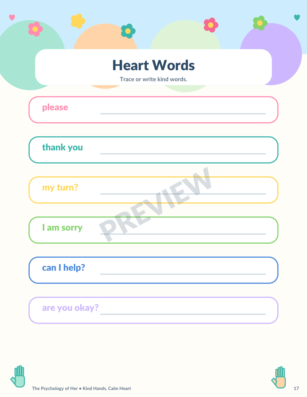 Kind Hands, Calm Heart