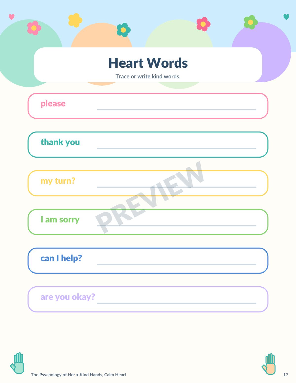 Kind Hands, Calm Heart