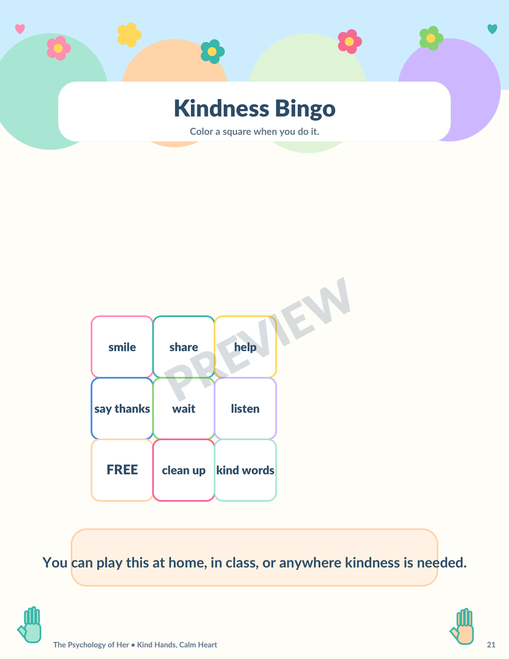 Kind Hands, Calm Heart