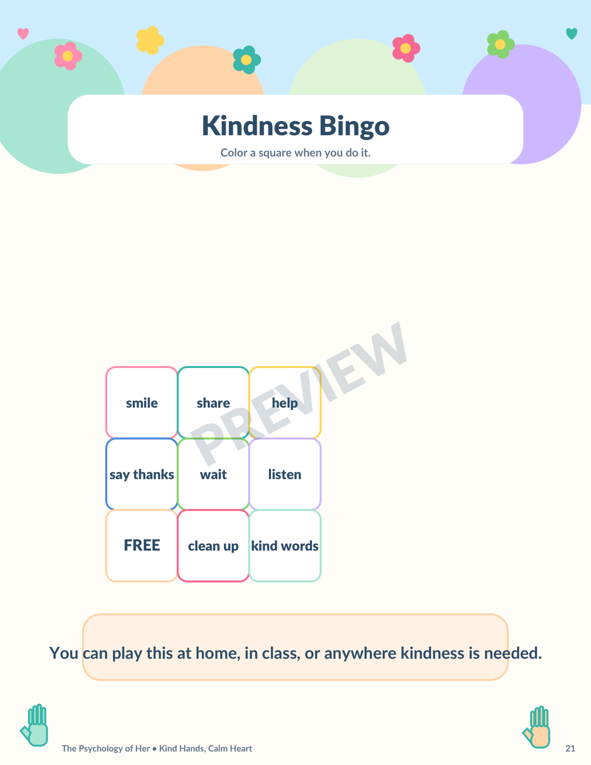Kind Hands, Calm Heart